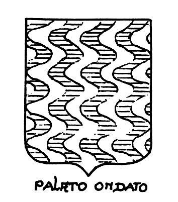 Bild des heraldischen Begriffs: Palato ondato